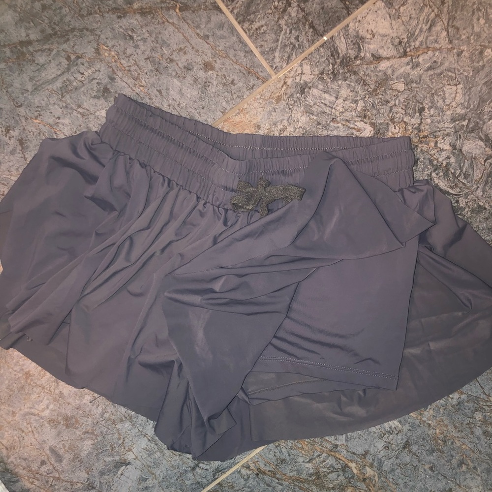 Running shorts with built in spandex